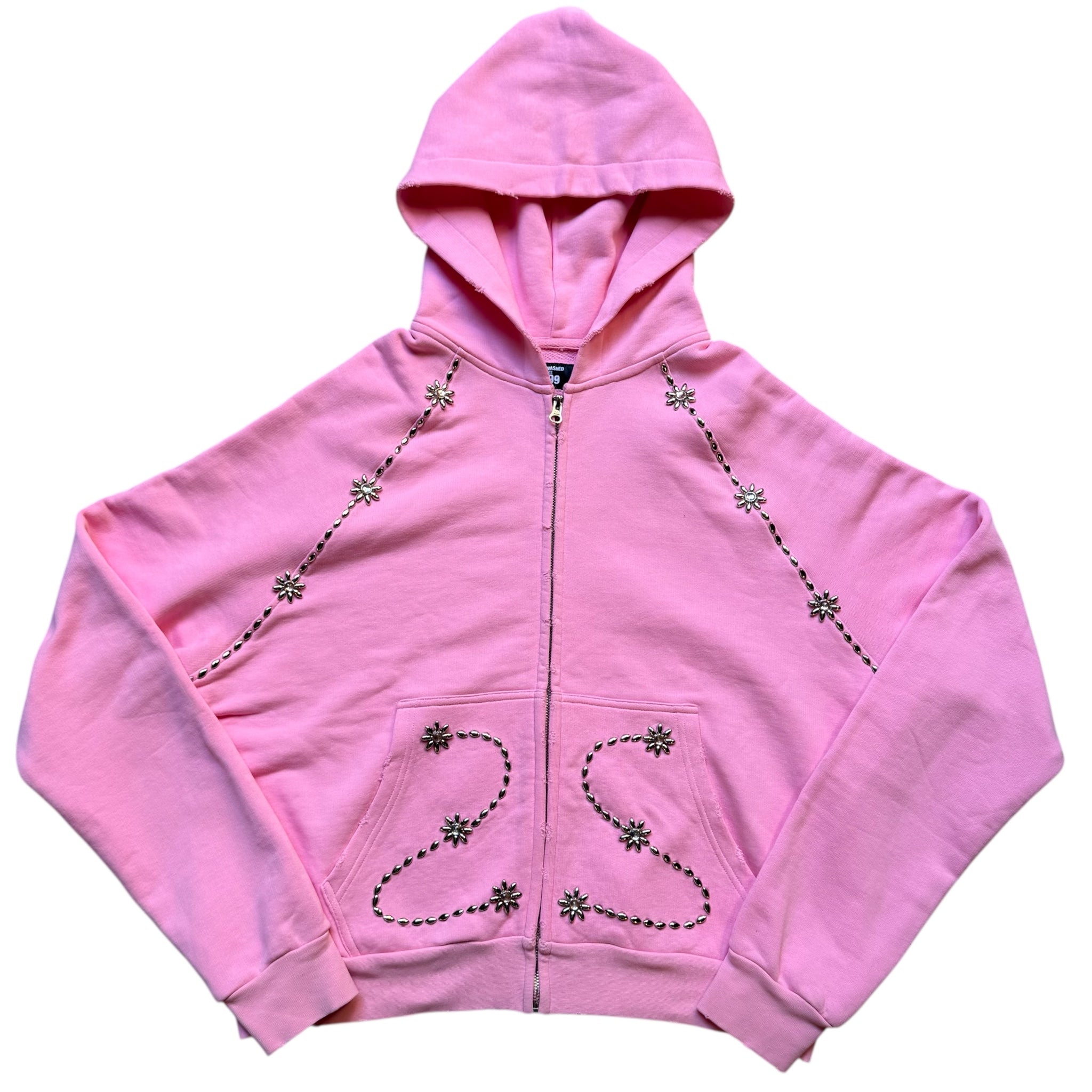 Pink SUN FLOWER Zip up – BRAINWASHED