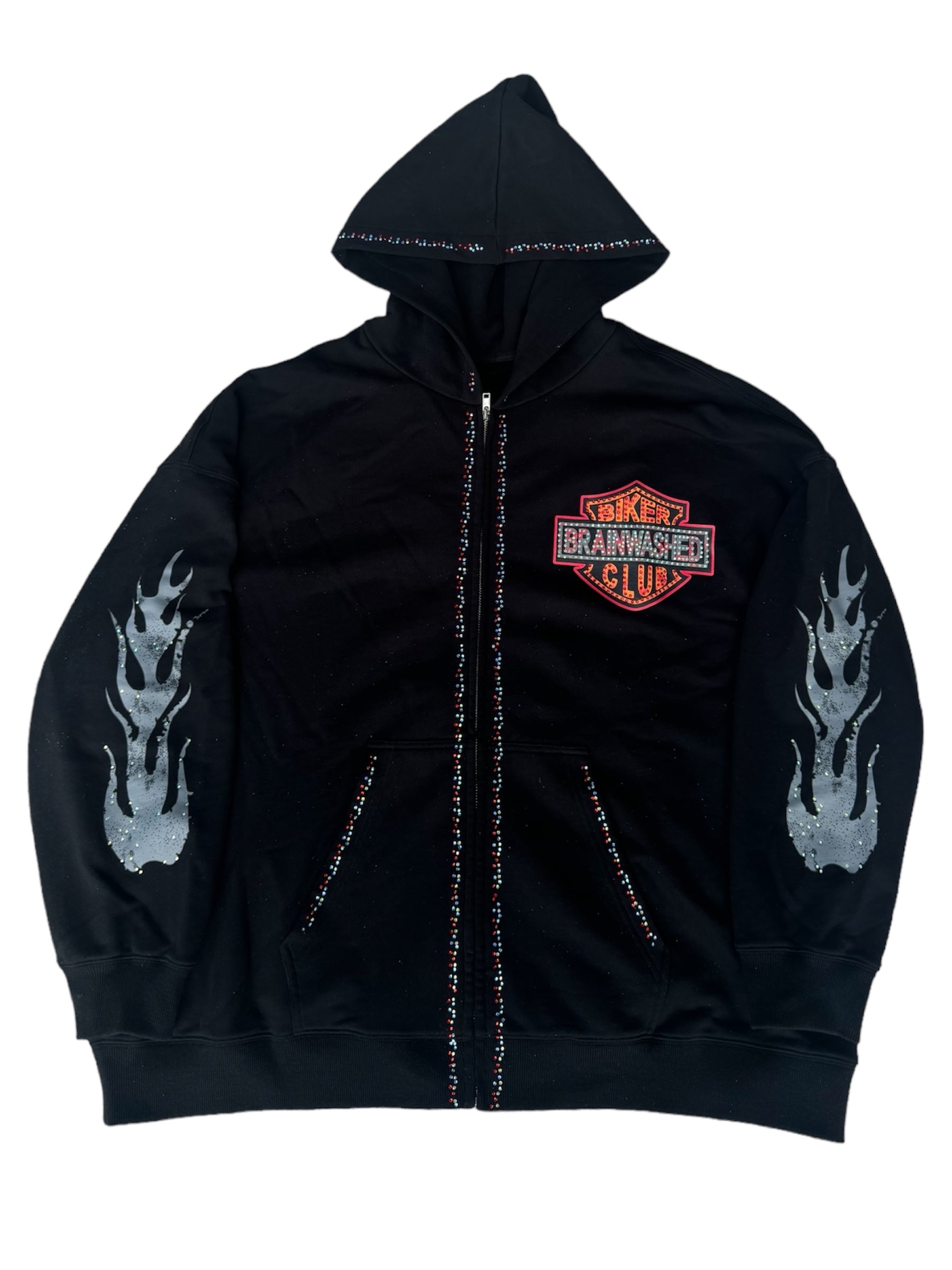 Biker Club Zip up Hoodie