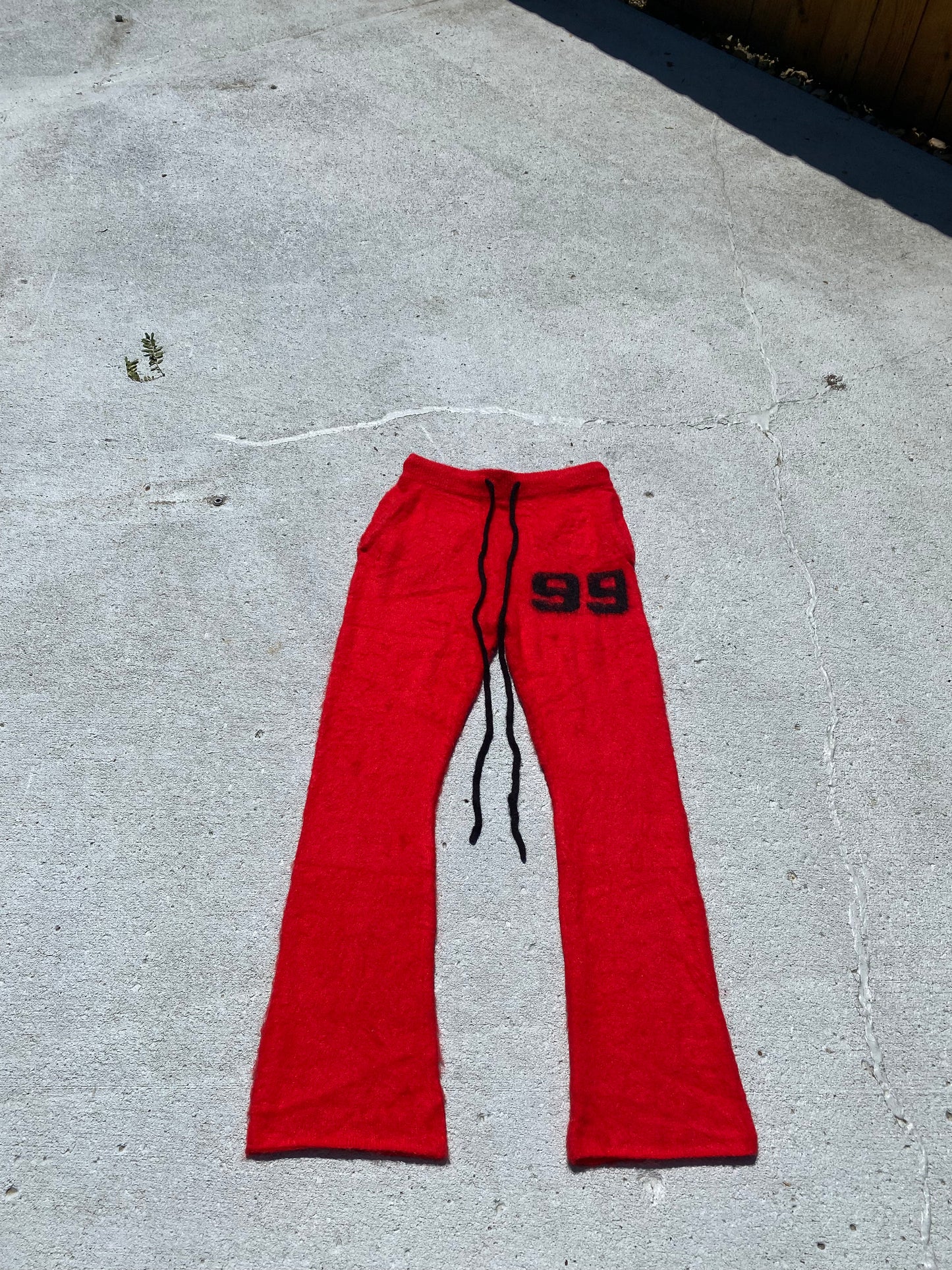 Mohair Pants Red