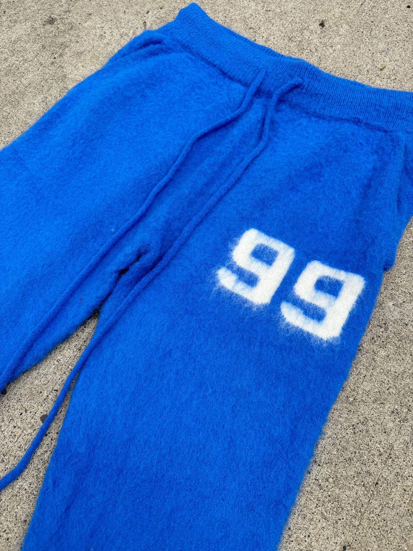 Mohair Pants Royal Blue