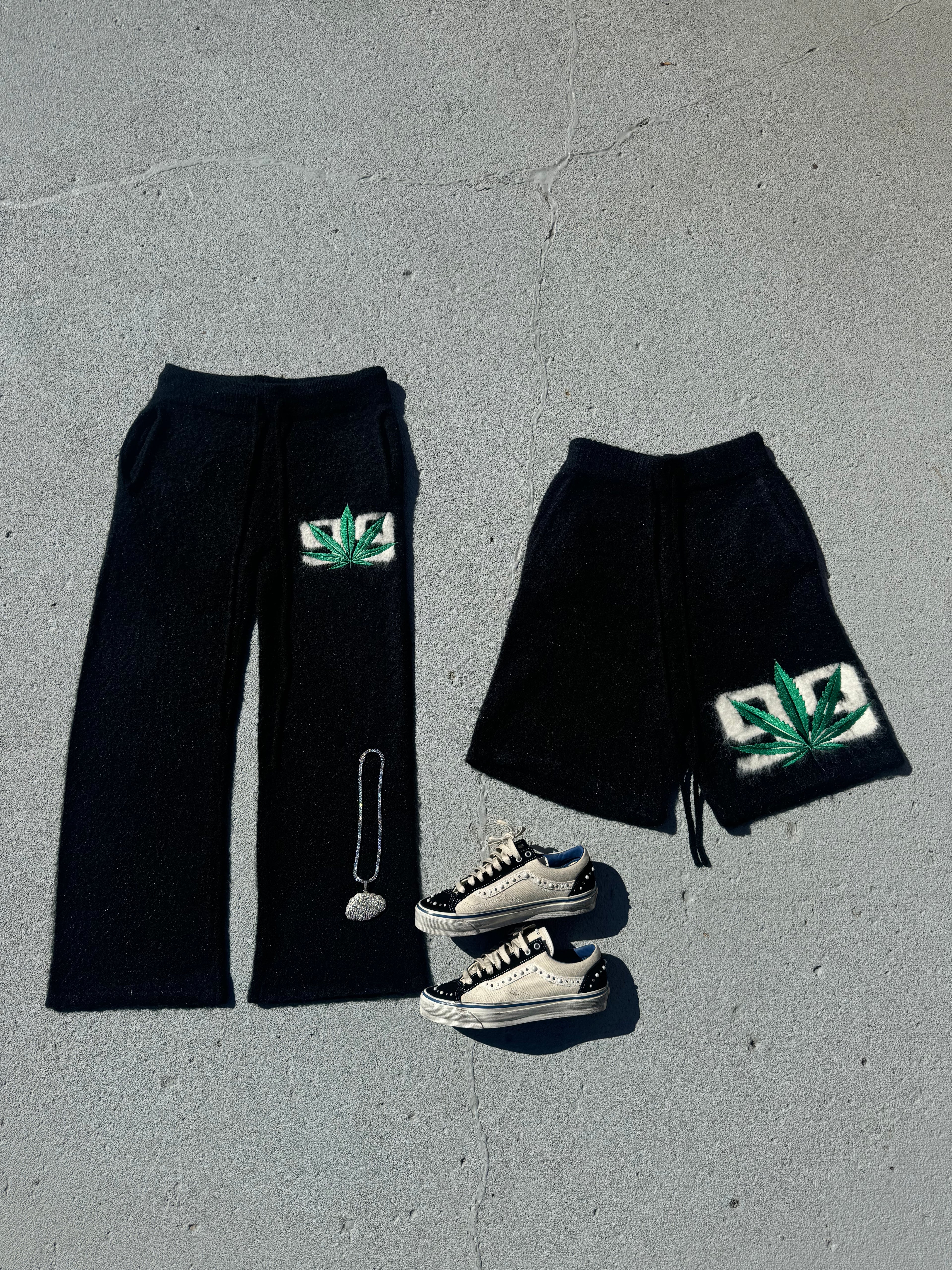 Mohair Straight Leg Pants 420