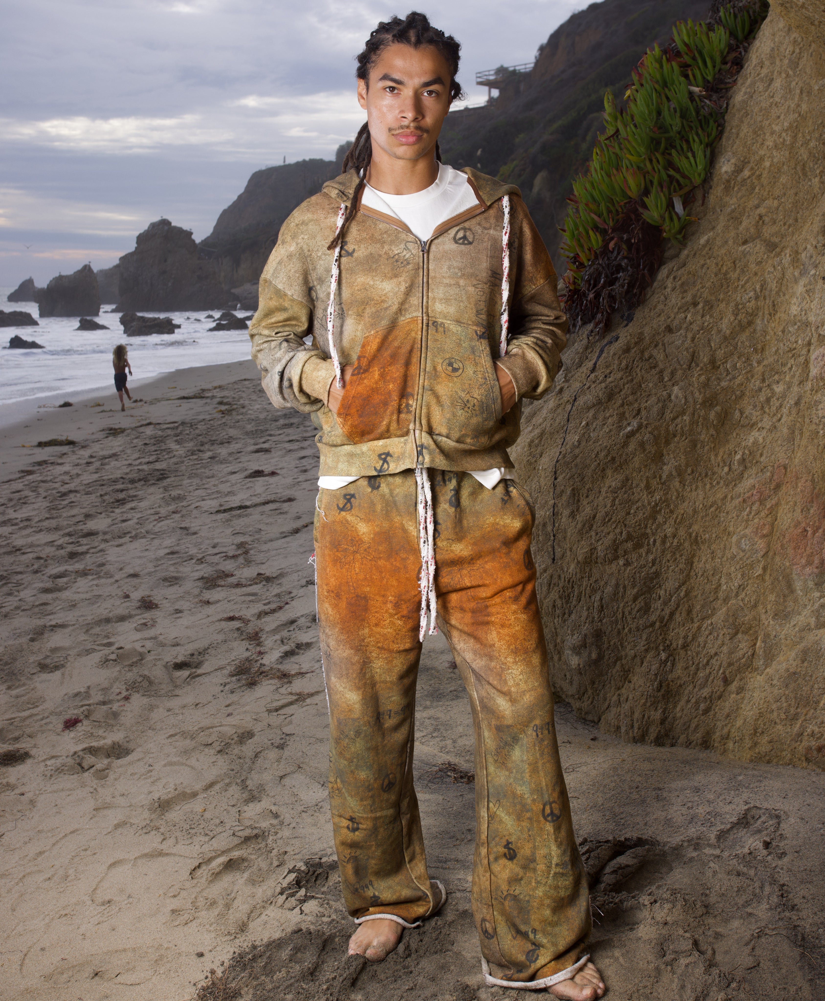 Graffiti Hoodie Tweed