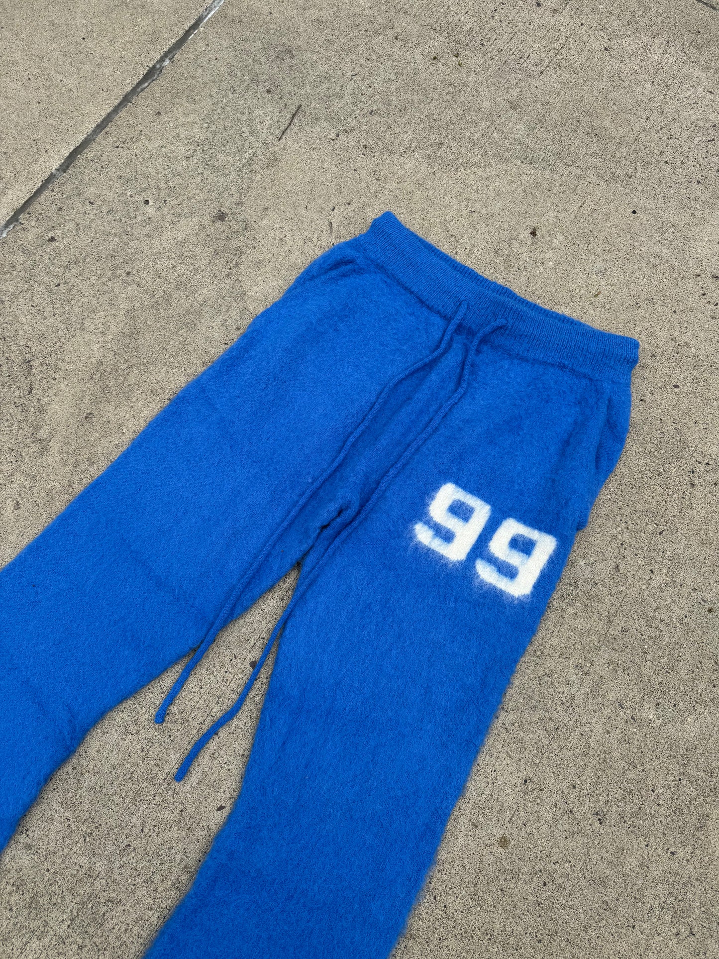 Mohair Pants Royal Blue