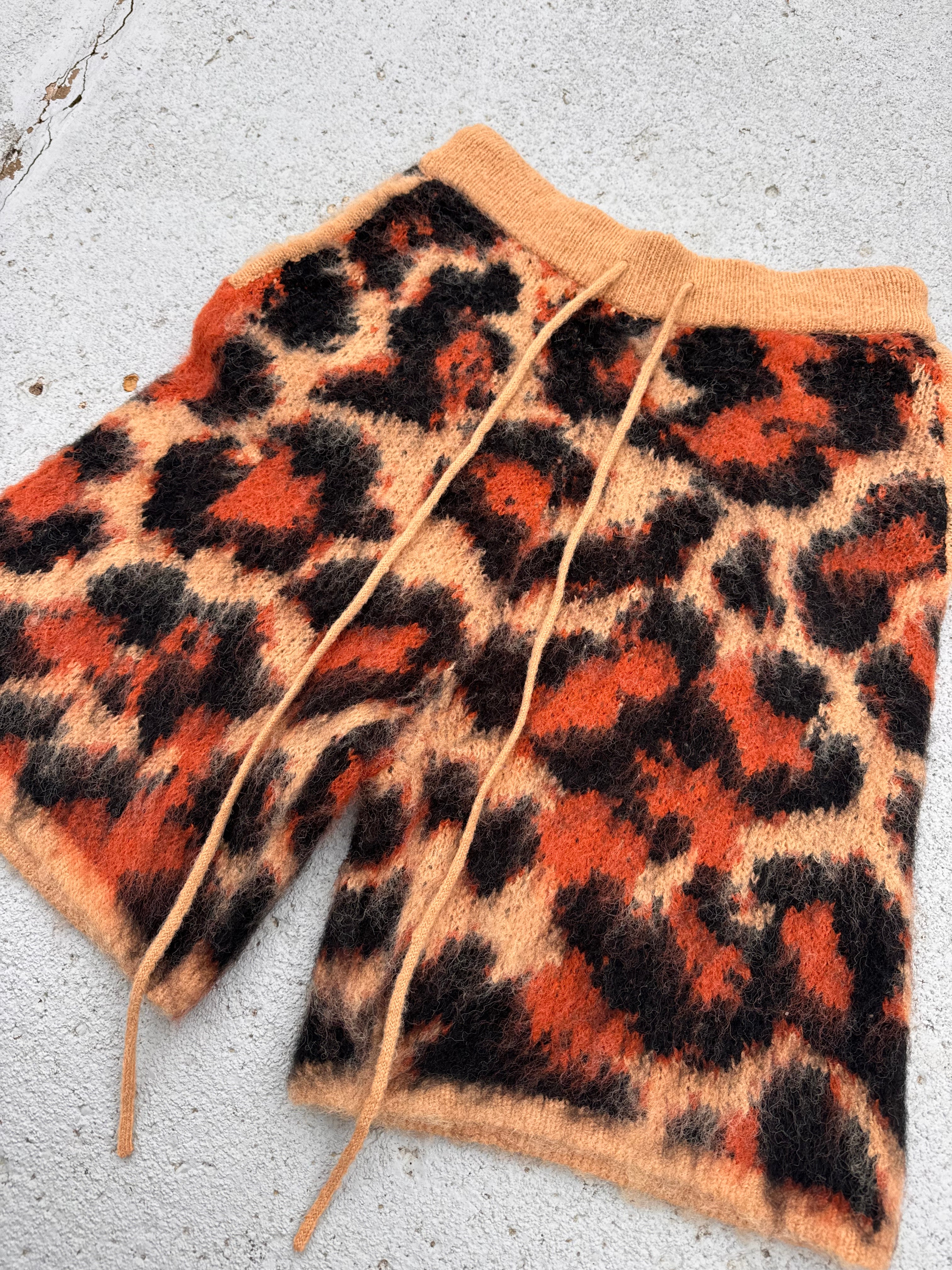Mohair Cheetah Shorts