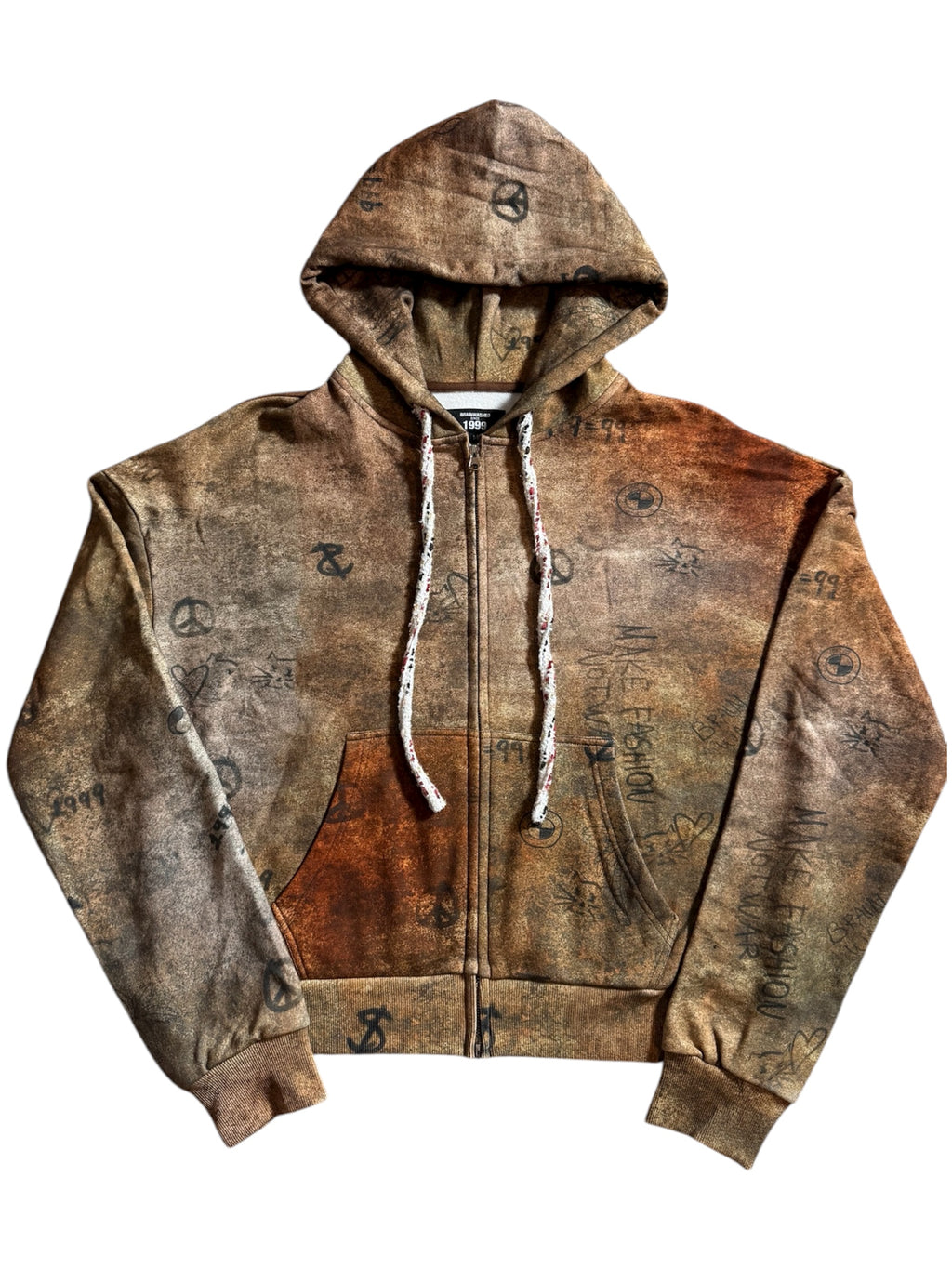 Graffiti Hoodie Tweed