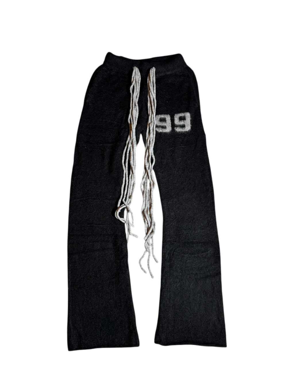 Multicord Black Mohair Pants