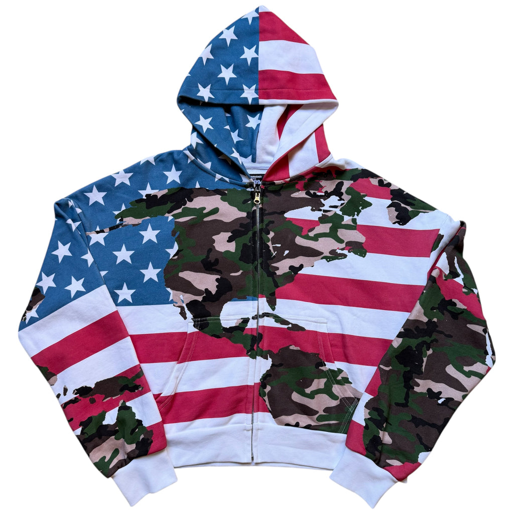 Camo Globe Zip Up