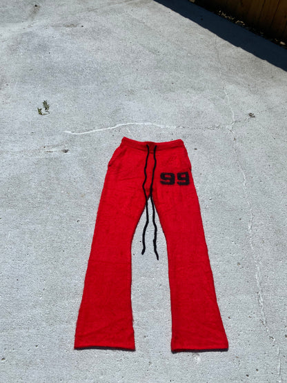 Mohair Pants Red