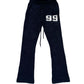 Mohair Flare Pants Black