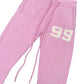 Mohair Flare Pants Pink