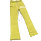 Mohair Flare Pants Chartreuse