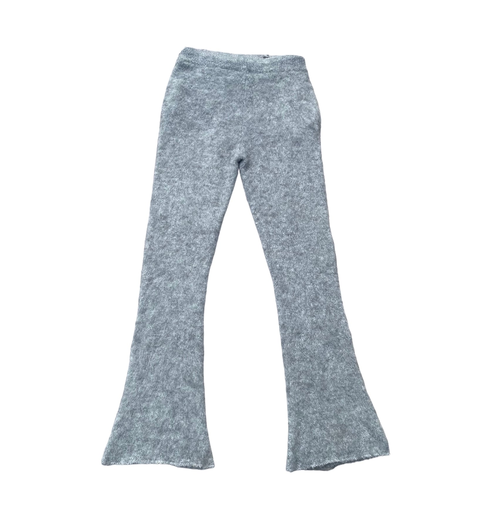 Mohair Flare Pants Grey – BRAINWASHED