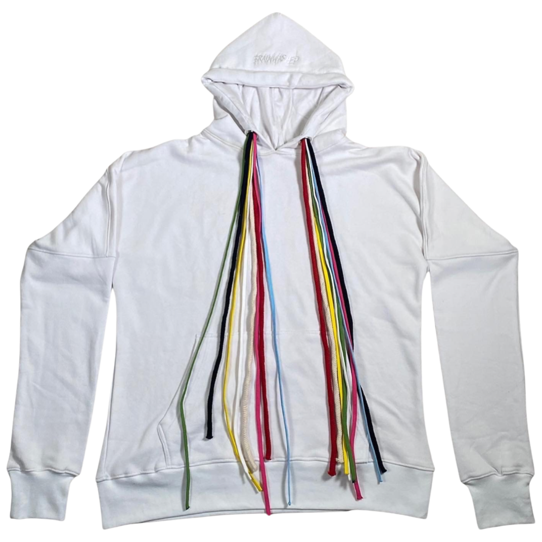 Multicord White Hoodie