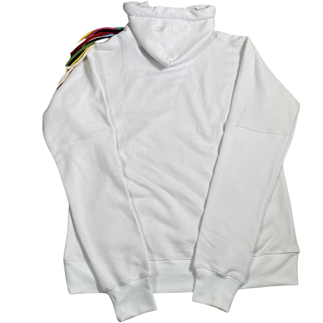 Multicord White Hoodie