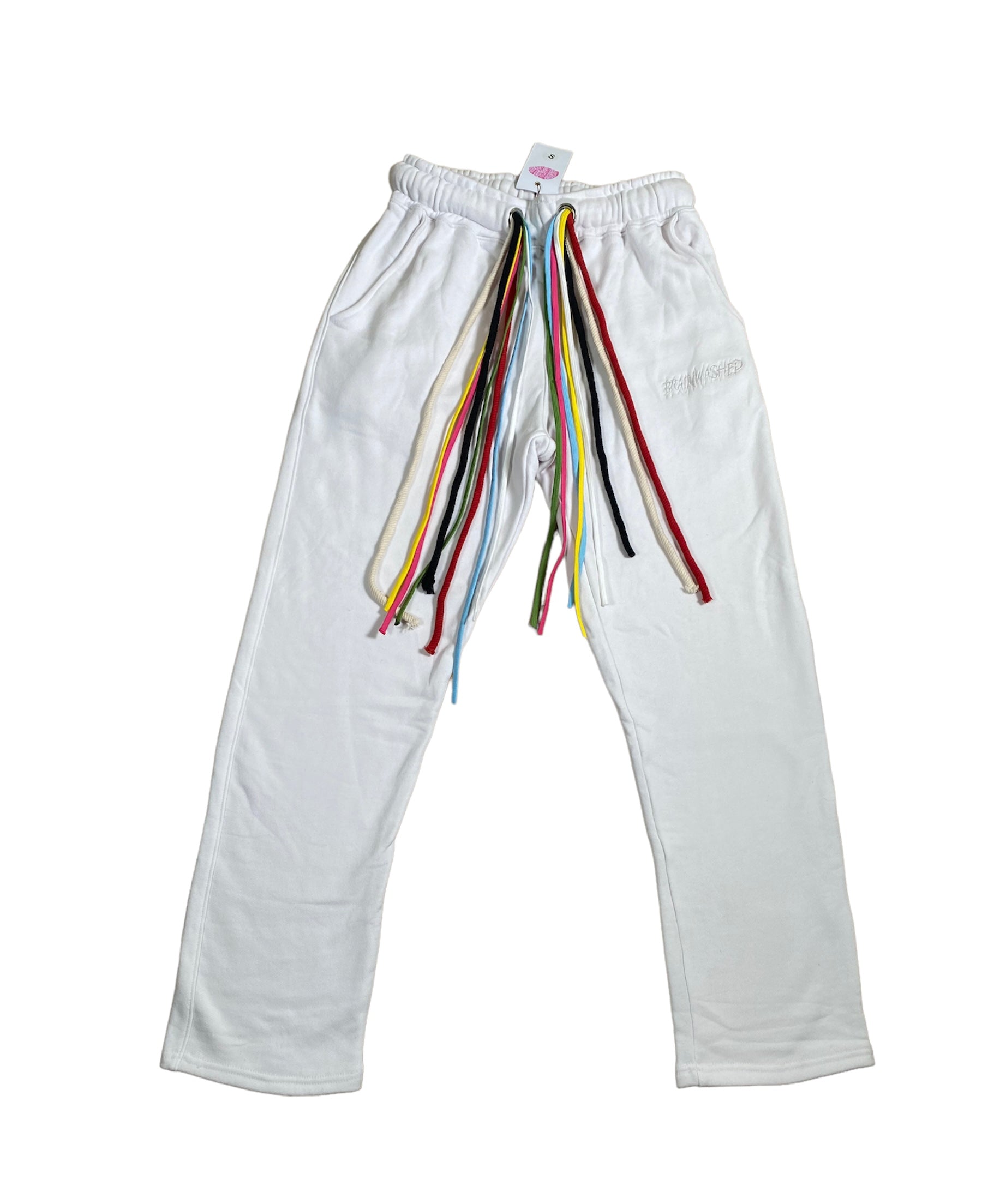 Multicord White Sweatpants – BRAINWASHED
